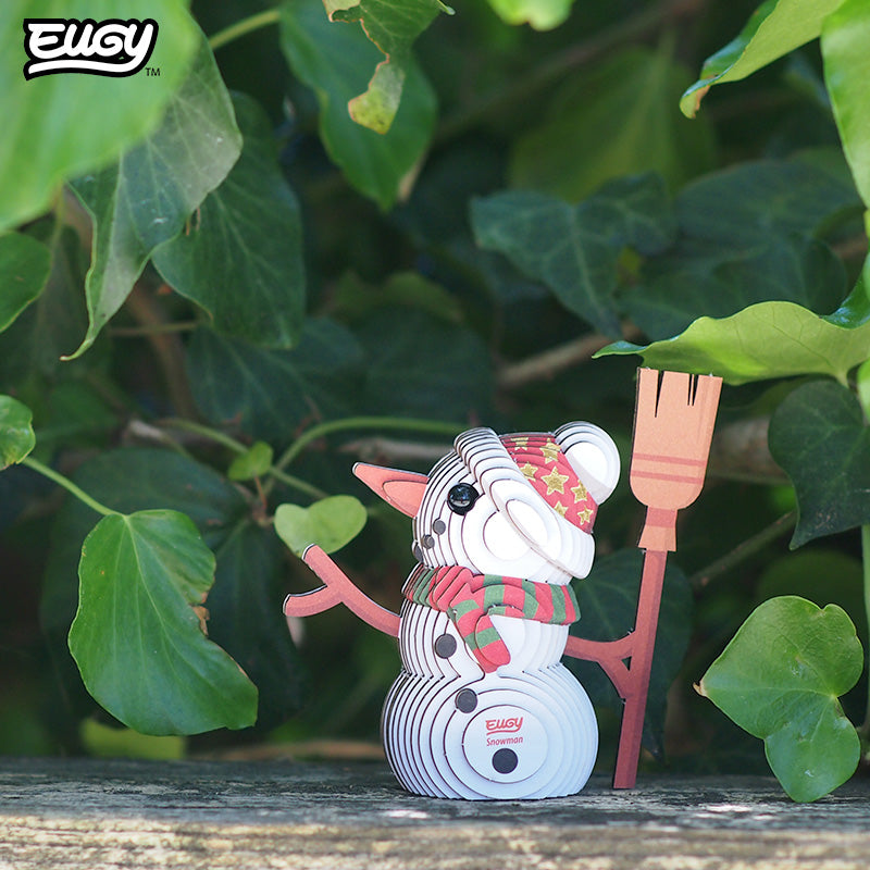 Maquette 3D EUGY 056 Bonhomme de neige – mise en scène – photographie 2