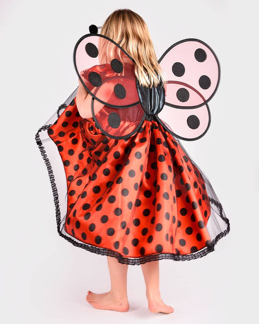 Kleid Marienkäfer m. Zubeh. 110-116 cm 4-6 Jahre