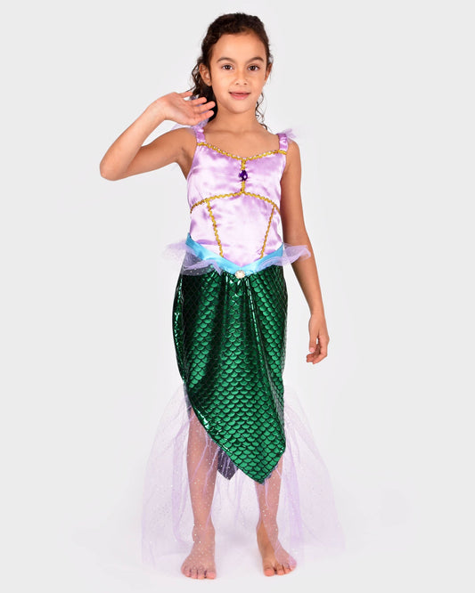 Meerjungfrauenkleid 110-116 cm für Kinder von 4-6 Jahren