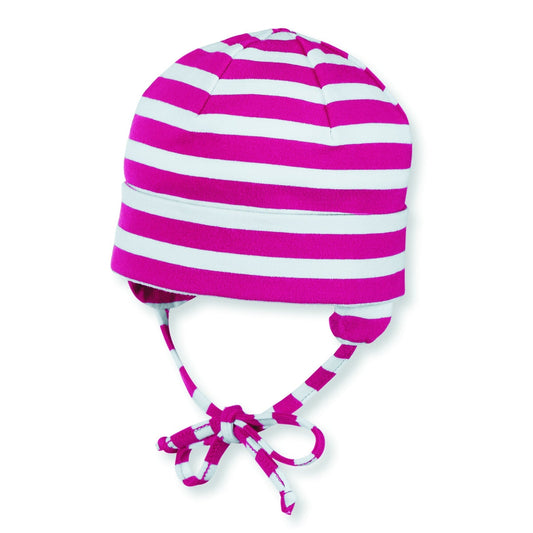 Bonnet enfant rayé avec revers – vue 2