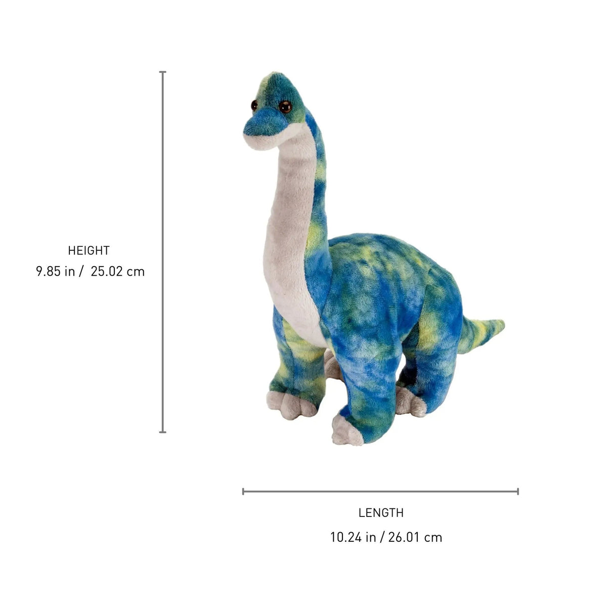 Wild Republic Dinosauria Brachiosaurus Stuffed Animal - 10" Stuffed Animals