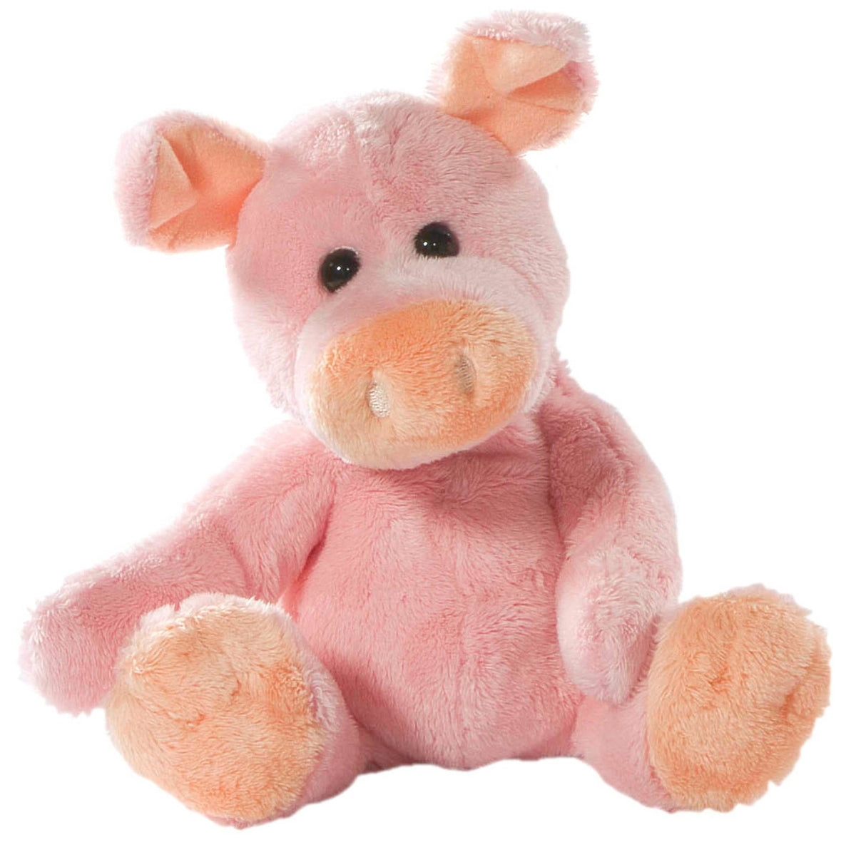Peluche Cochon rose assis - 20 cm