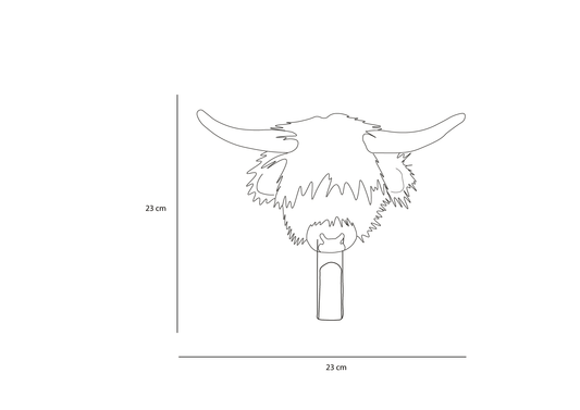 Porte-manteau vache Highland - Wild & Soft