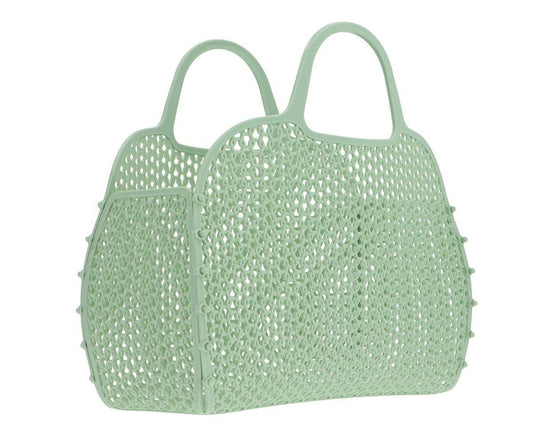 Salbeigrüne Vintage Retro Tasche