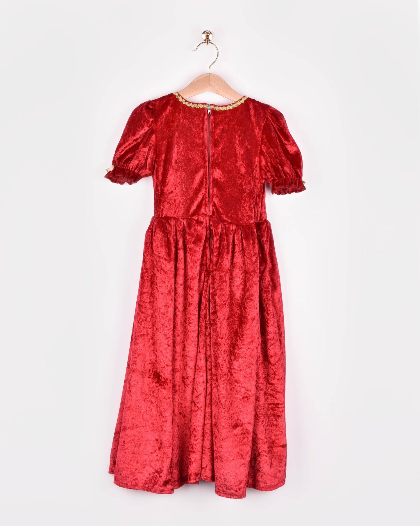 Red Velvet Princess Dress Den Goda Fen 2-4 years (98-104 cm)
