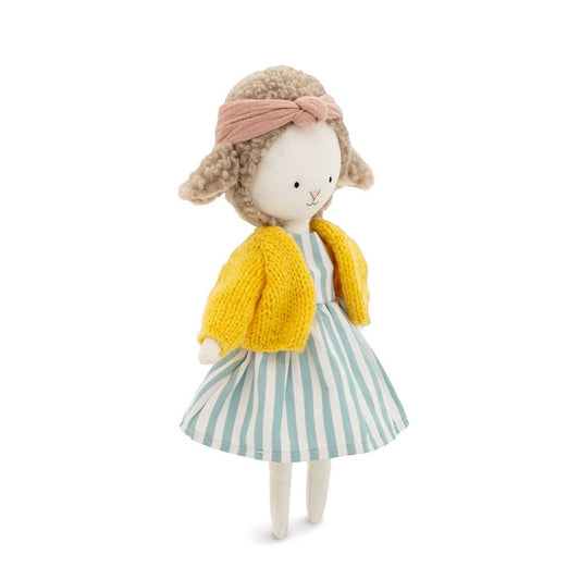Cotti Motti Plüschtier aus Baumwolle, Schaf Zoe (30 cm) - ab 0 Jahren