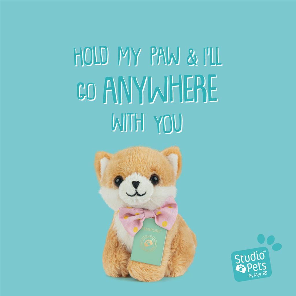 Mini Pomeranian Puppy Plush Toy