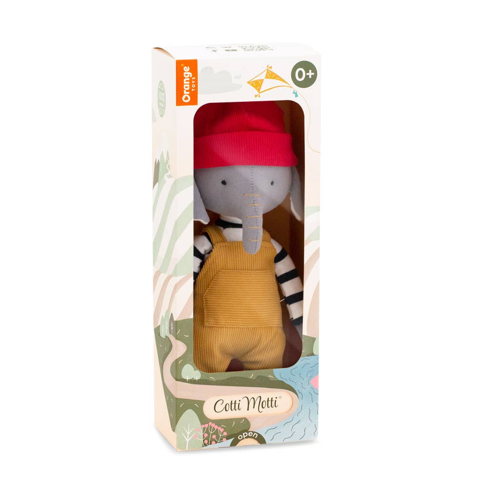 Plüschtier aus Baumwolle, Elefant Alicio – 29 cm – ab 0 Monaten