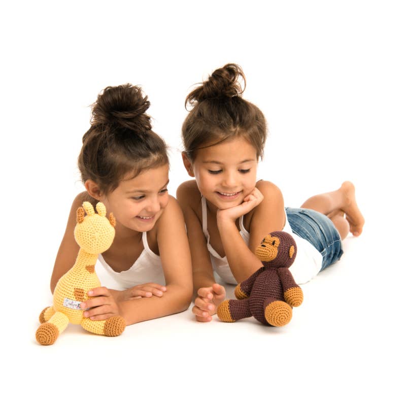 Gehäkeltes Plüschtier – Dunkelbrauner Affe