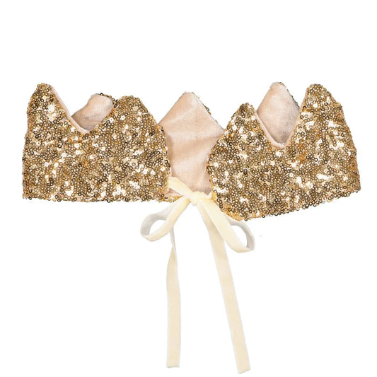 Couronne de Princesse - Paillettes Dorées – vue produit 2