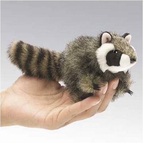 Marionnette à main Mini raton laveur et mini raton laveur 2646 Folkmanis réaliste