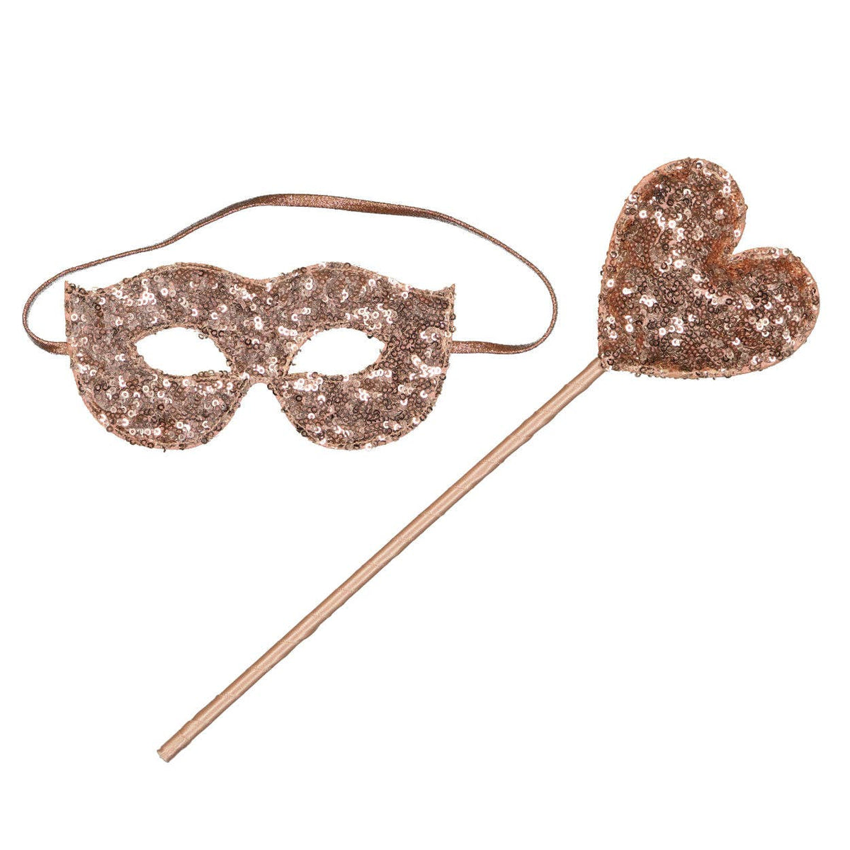 Masque de déguisement à sequins roses — photographie complémentaire 3, Luciole et Petit Pois