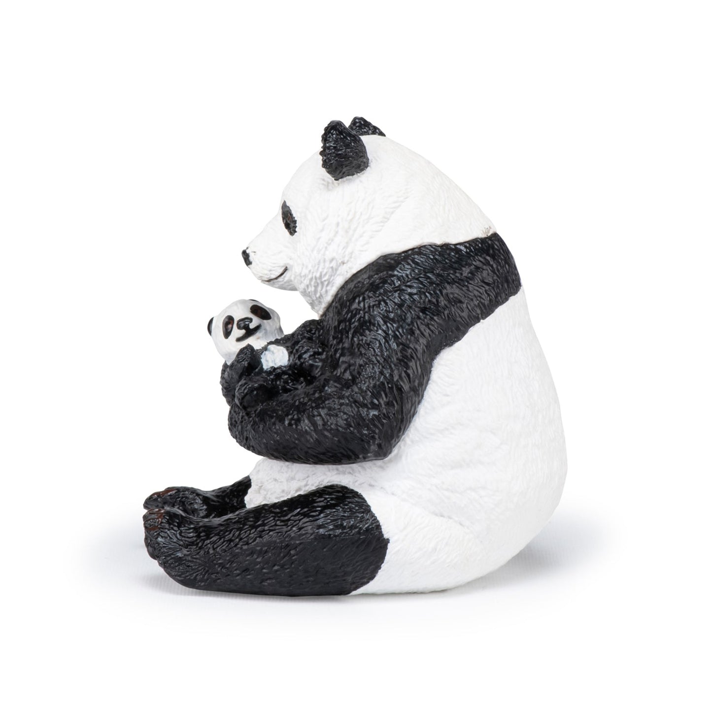 Figurine Panda assis et son bébé