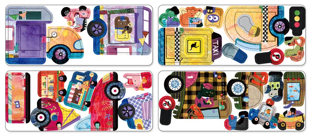 Boîte De Puzzle Magnétique - Véhicules