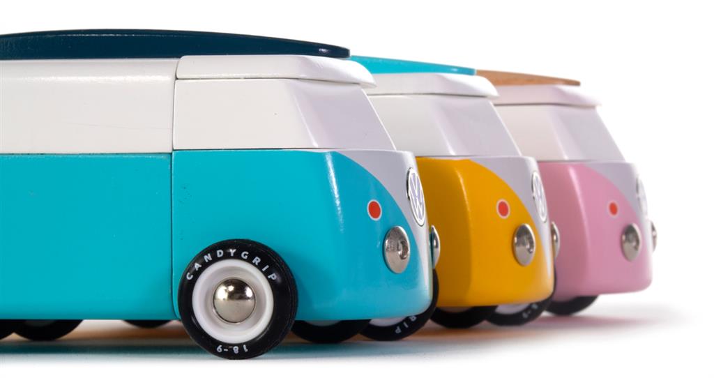 Candycar World Holzauto – Pink Beach Van