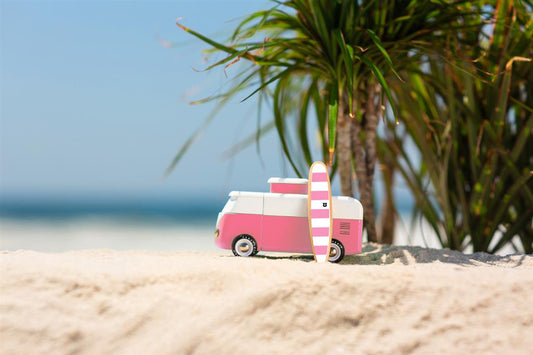 Candycar World Holzauto – Pink Beach Van