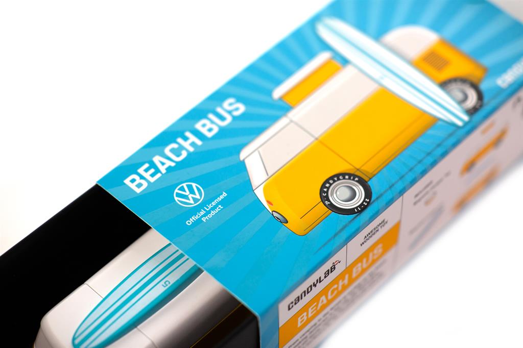 Candycar World Holzauto – Gelber Strandvan