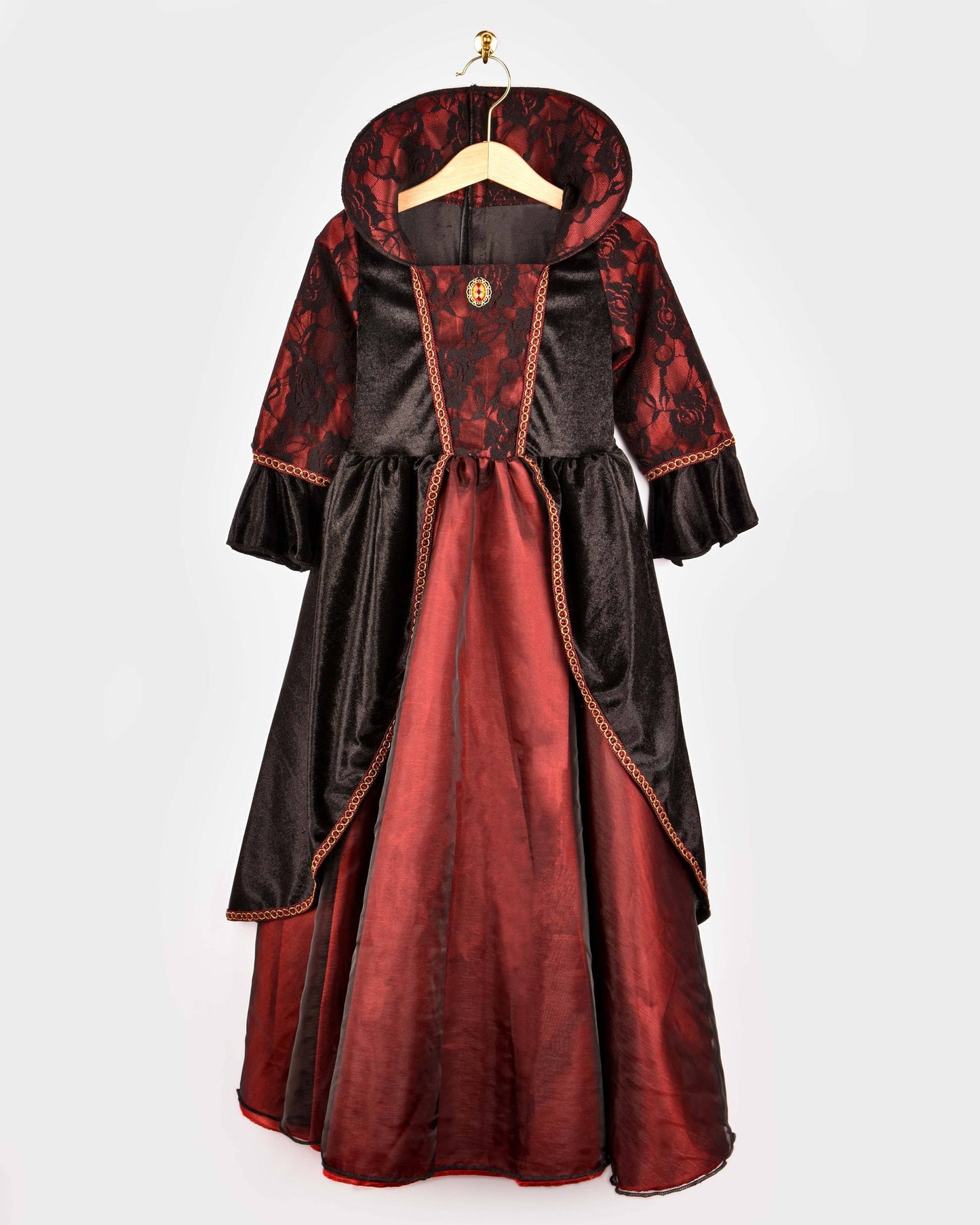 Vampir-Königin-Kleid Deluxe 110-116 cm 4-6 Jahre