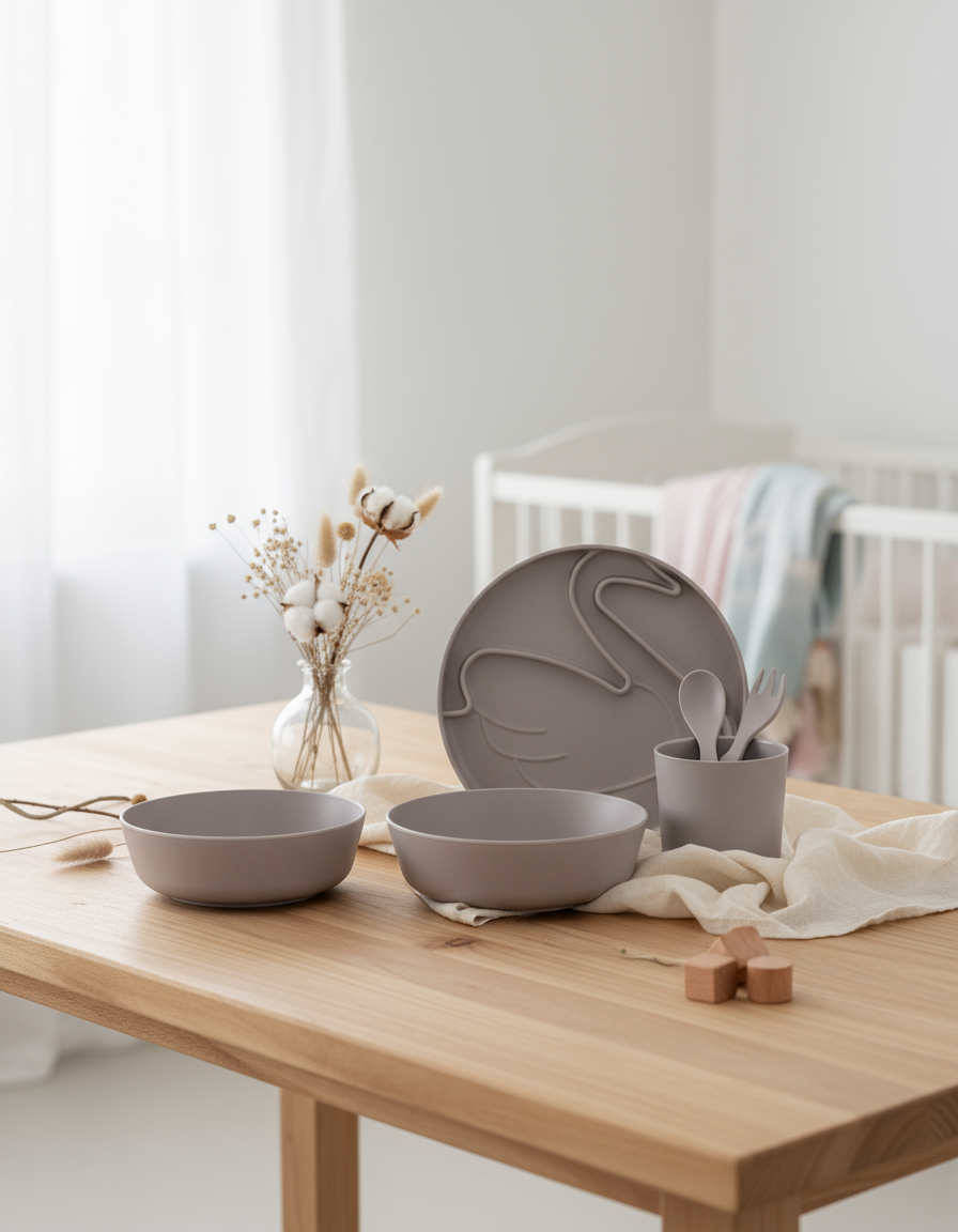 Kit de Vaisselle Enfant Cygne – vue produit 3