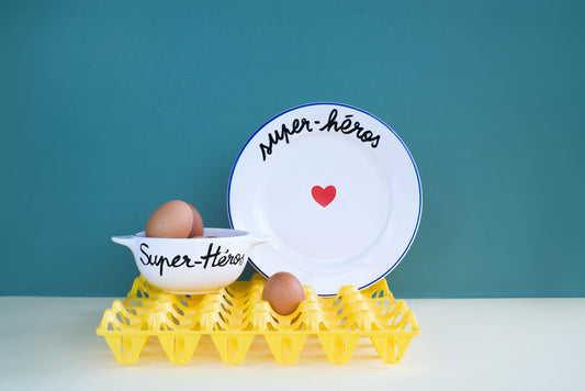 Assiette LA FAMILLE S'ÉCLATE - Super-Héros
