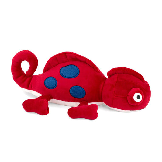 Rotes Chamäleon-Plüschtier, 30 cm