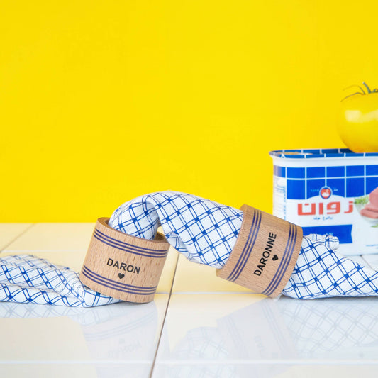 Wooden napkin rings – Family Collection