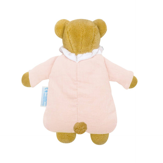 Bear Angel Nest Comforter Rattle - Powder Pink Organic Cotton
