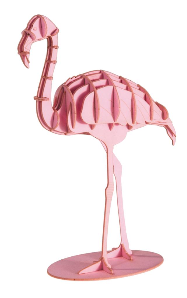 3D Papiermodell - Flamingo