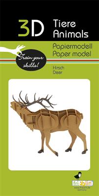 Modèle En Papier 3D - Cerf – vue produit 2