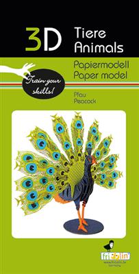 Modèle En Papier 3D - Paon – vue produit 2