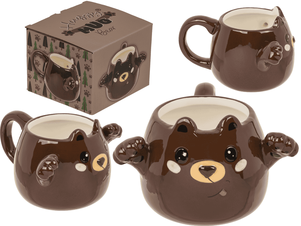 Mug – Huggy mug, ours, dolomite, 15 x 10 cm