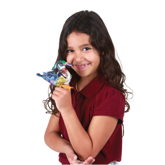 Marionnette à doigt Mini Canard des Bois Folkmanis réaliste