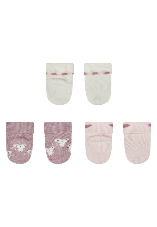 Socken für Neugeborene mit Umschlag, 3er-Pack