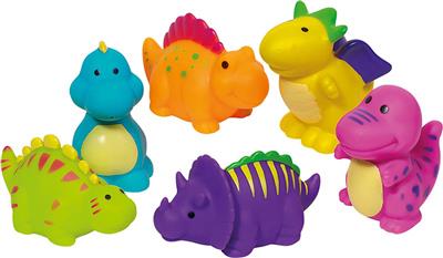 Waterworld: ASPERGEUR dinosaure L9cm, 6 modèles ass., en présentoir, 2+