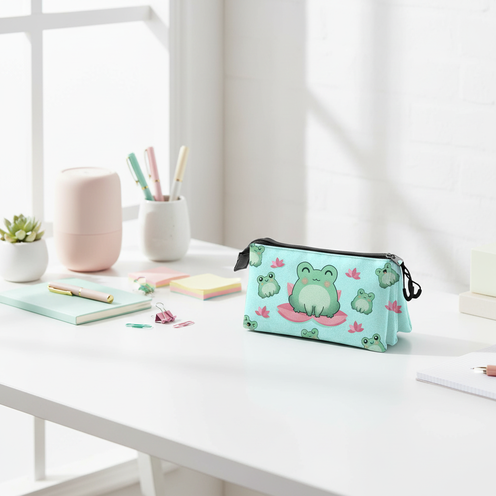 Oh My Pop! Triple Pencil Case "Froggy"