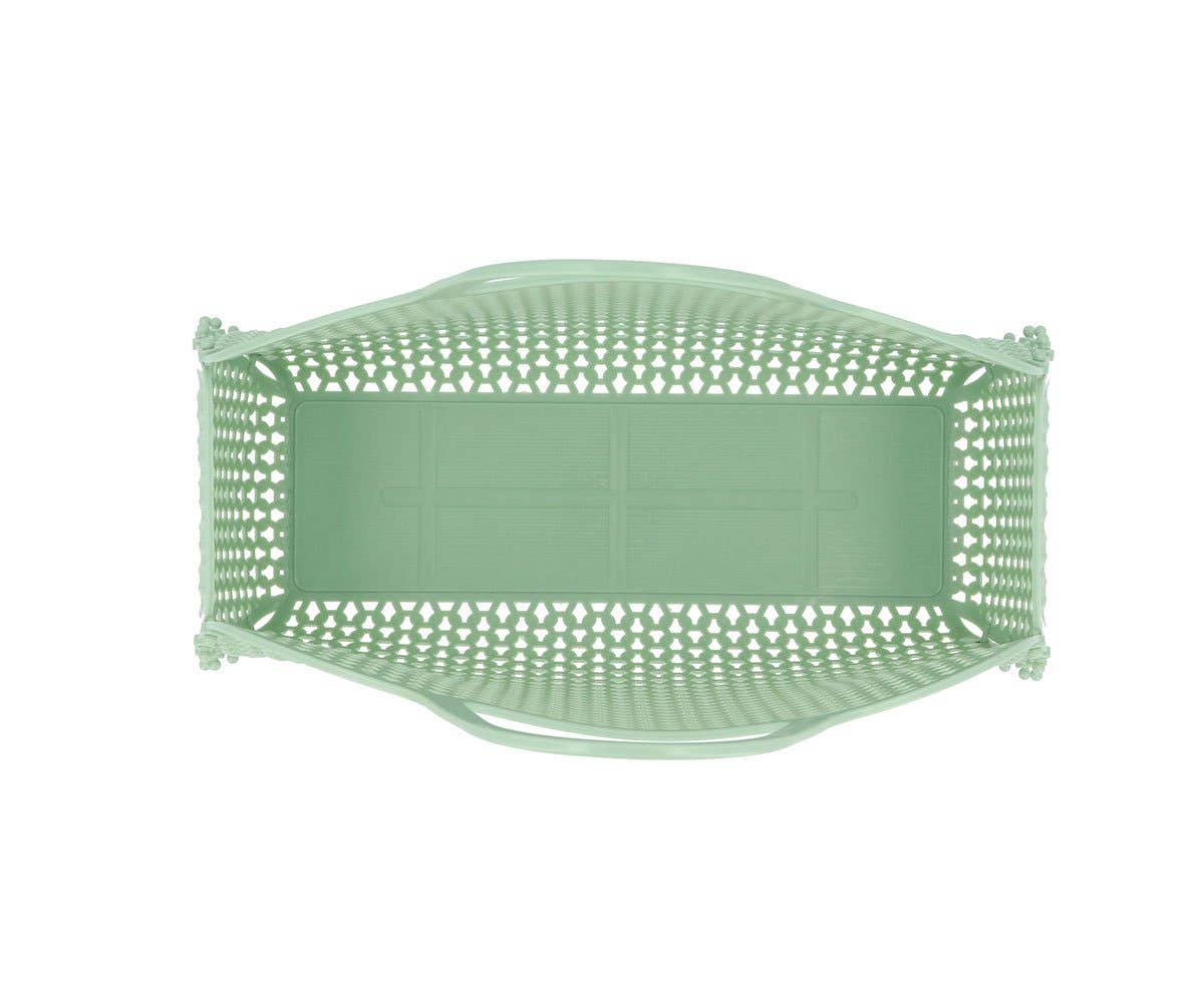 Salbeigrüne Vintage Retro Tasche