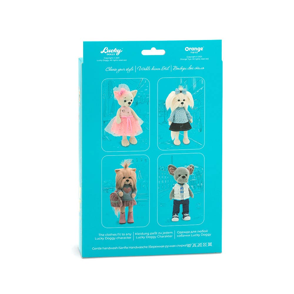 Plüsch-Kleidungsset: Regentag