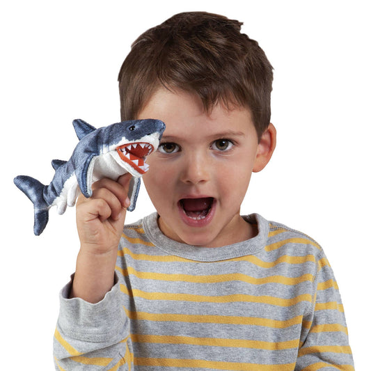Marionnette à main Mini Shark 2777/ Mini Shark Folkmanis réaliste