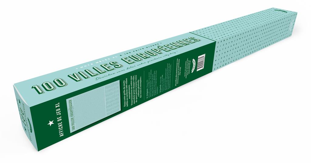 XL-Spieleposter - 100 europäische Städte