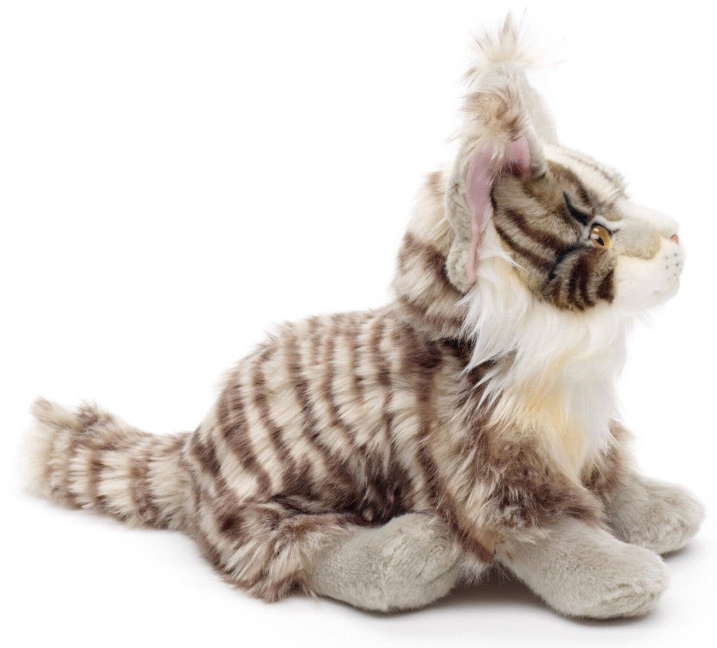 Plüschtier Katze Maine Coon sitzend (grau)