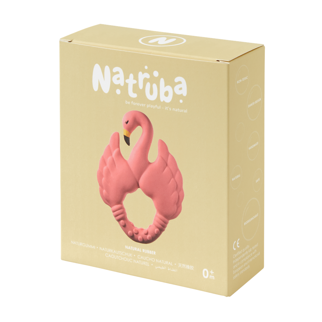 Anneau de dentition Flamant rose - Natruba