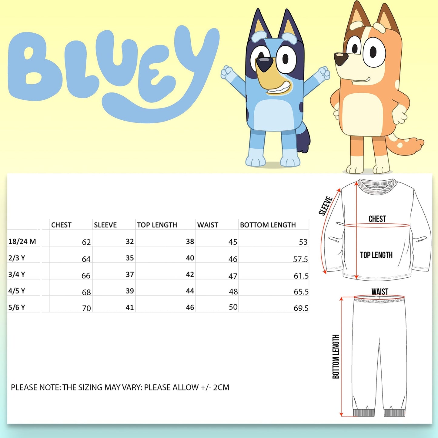 Bluey Pyjama-violet