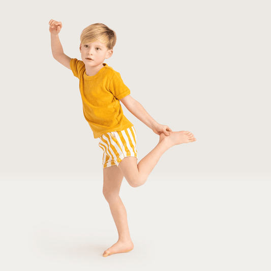 Badebekleidung Jungen - Frottee - Gelb/Weiß - Flow