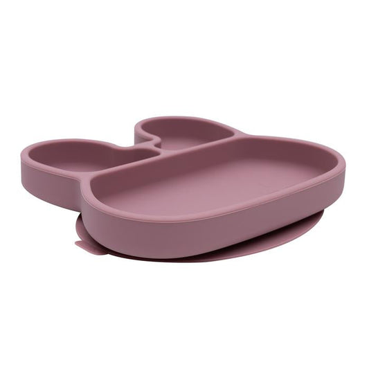 Dusty pink rabbit silicone plate