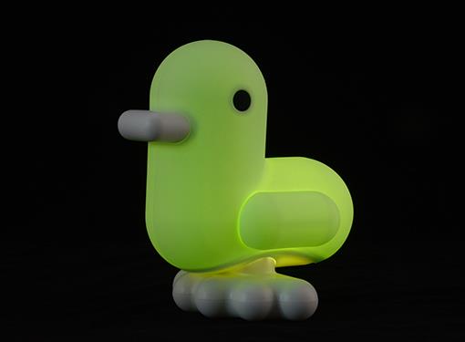 Pastel Green Duck Night Light