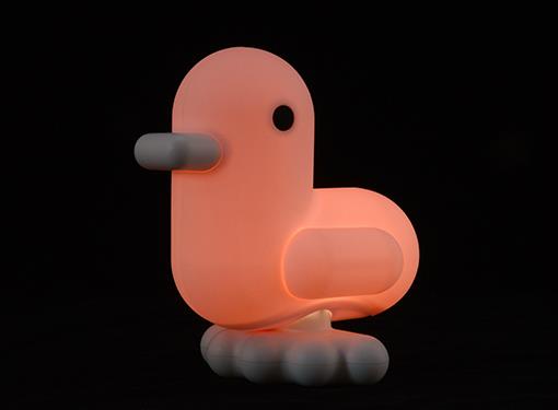 Pastel Pink Duck Night Light