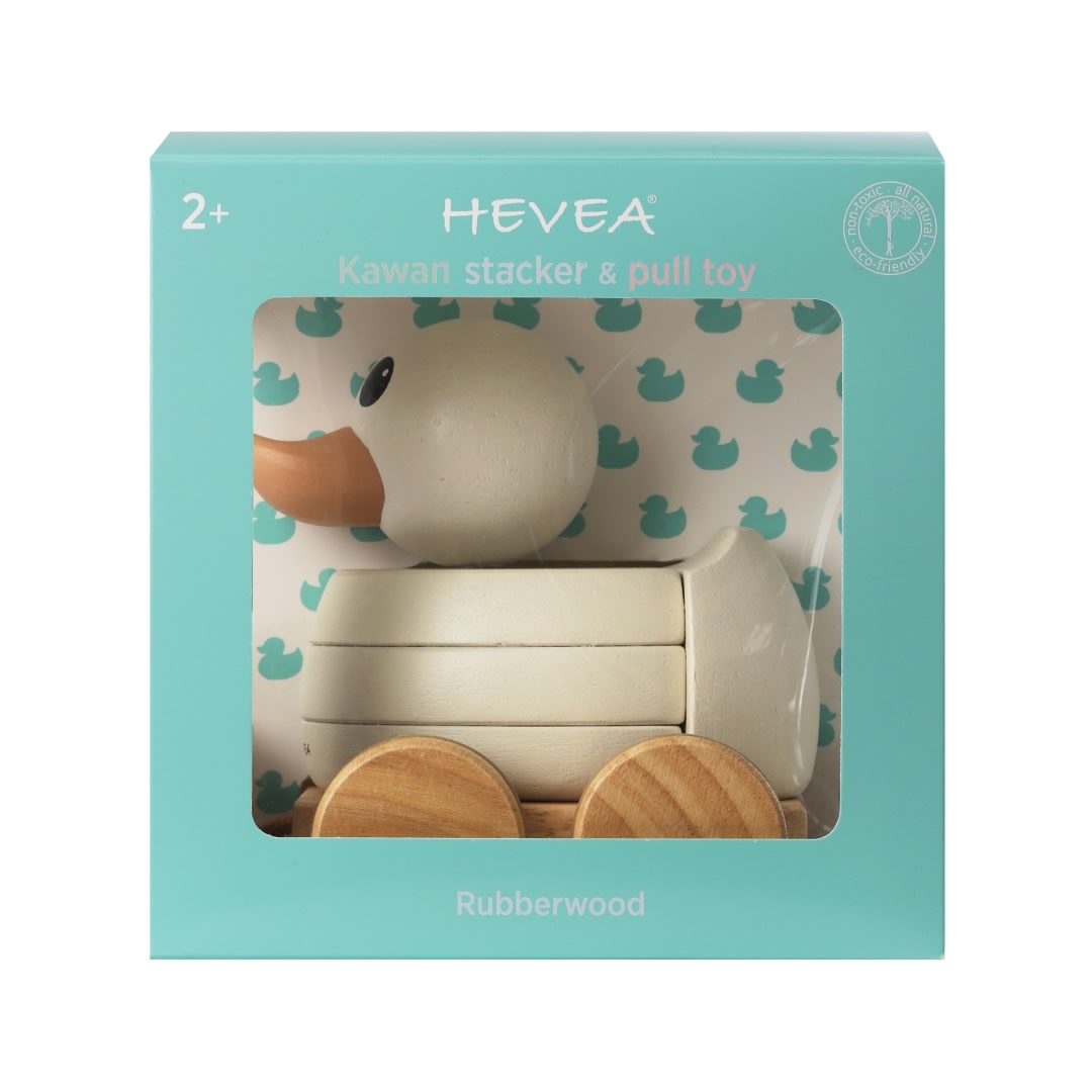 Kawan Rubberwood – Jouet à empiler et à tirer – HEVEA