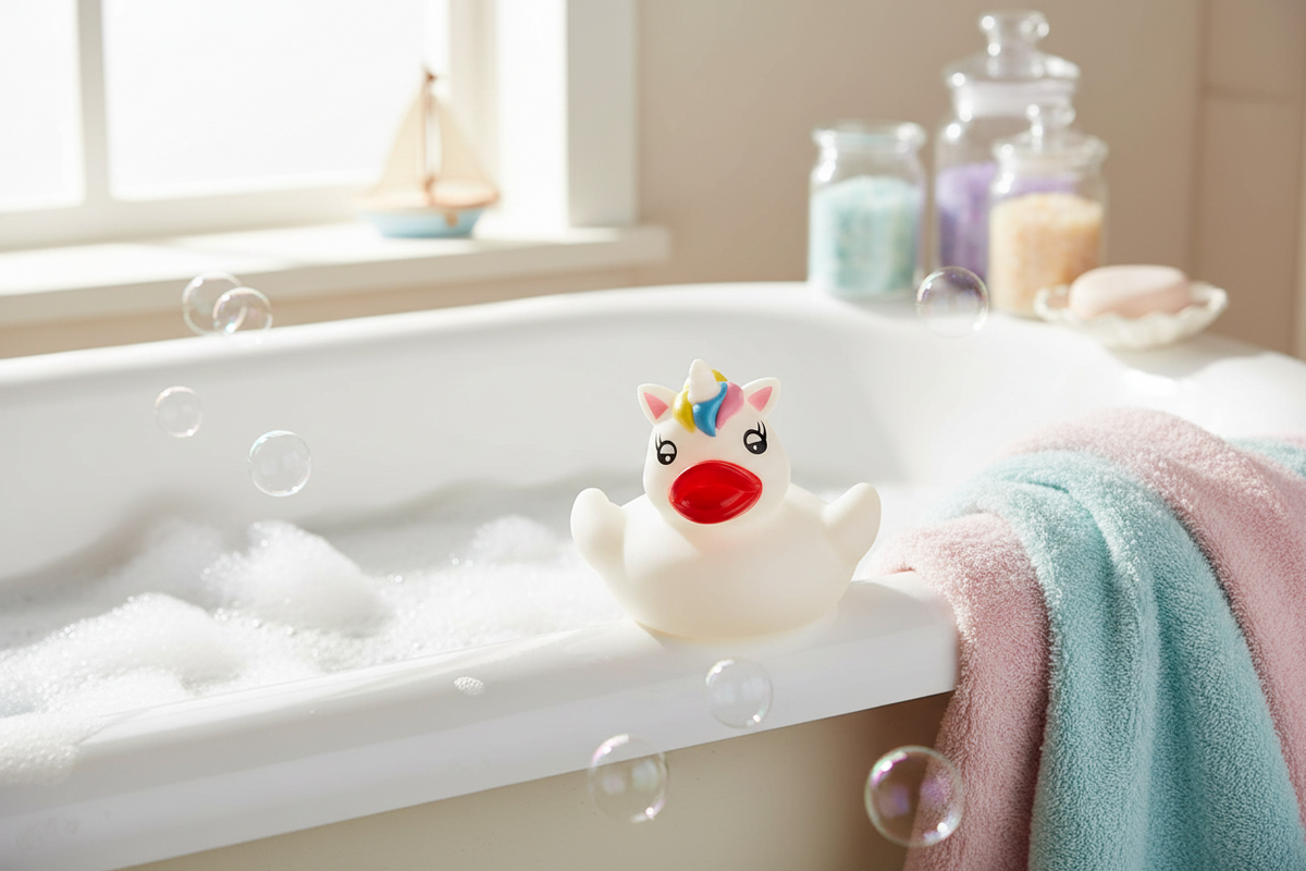 Petit Canard de bain Licorne – visuel produit