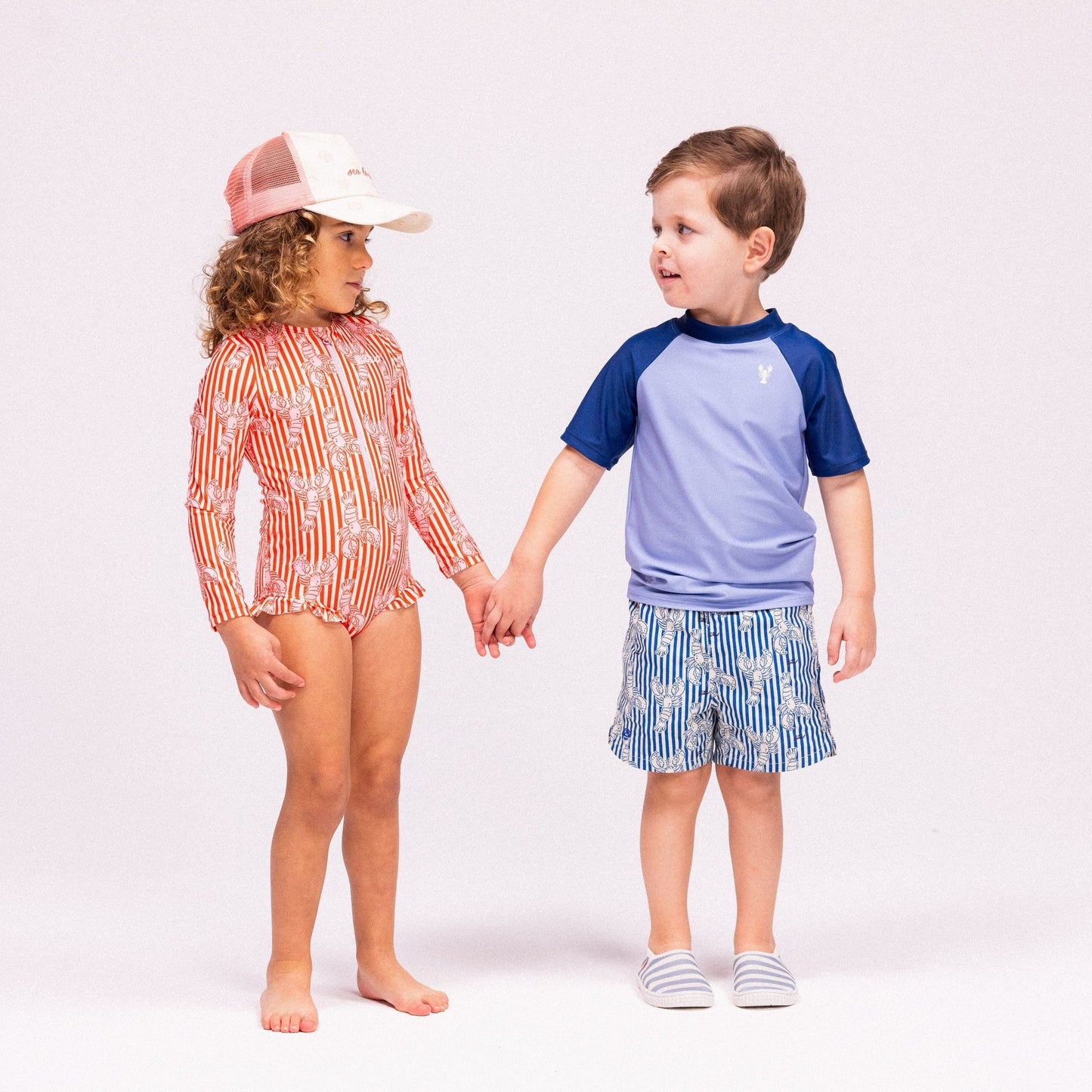 Schwimm-T-Shirt Kurzarm – Blau – Catch Of The Day