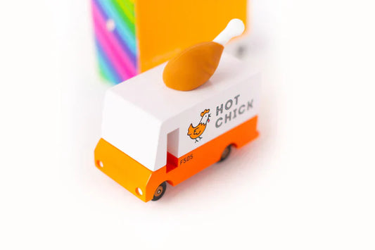Candycar World Holz-Van - Brathähnchen-Van / Hot Chick